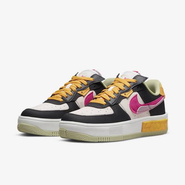 Women's Nike Air Force 1 Fontanka Sneakers White / Purple / Pink | NK145DMB