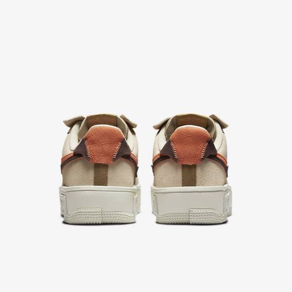 Women's Nike Air Force 1 Fontanka Sneakers Burgundy / Khaki | NK540SDH