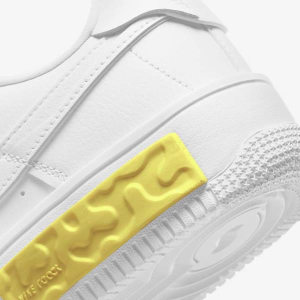 Women's Nike Air Force 1 Fontanka Sneakers White / Yellow / White | NK850RVJ