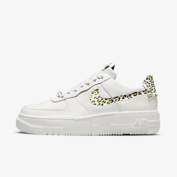 Women\'s Nike Air Force 1 Pixel SE Sneakers Light Lemon / Black | NK073DRW