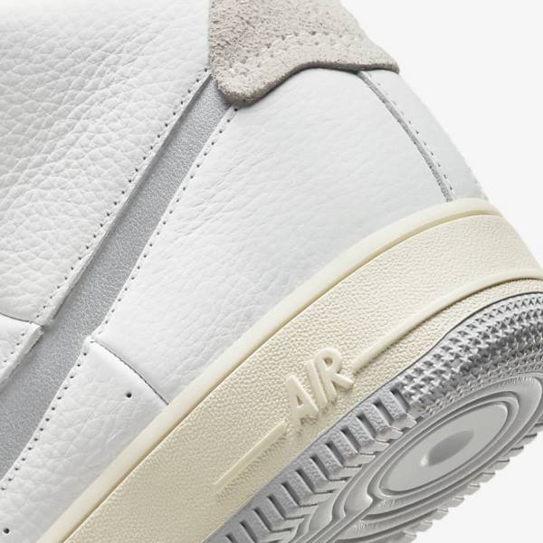 Women's Nike Air Force 1 Sculpt Sneakers White / Silver | NK089QIR