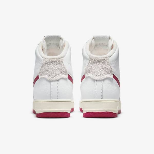 Women's Nike Air Force 1 Sculpt Sneakers White / Red | NK509QLE