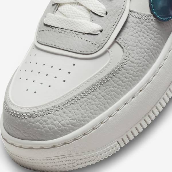 Women's Nike Air Force 1 Shadow Sneakers White / Grey / White | NK019WTU