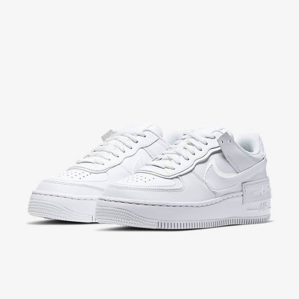 Women's Nike Air Force 1 Shadow Sneakers White | NK106CPB