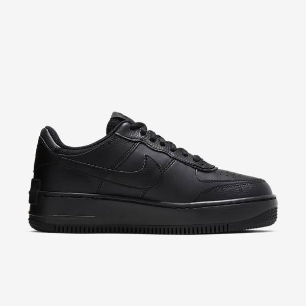 Women's Nike Air Force 1 Shadow Sneakers Black | NK415RZY