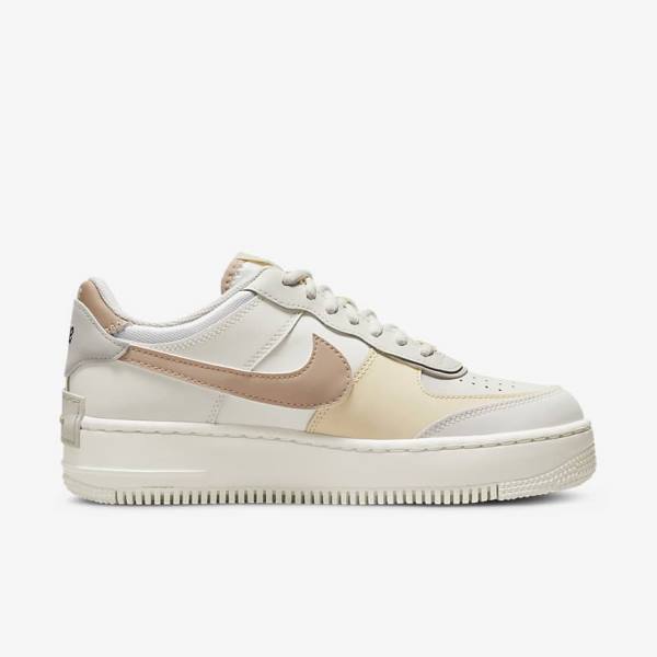 Women's Nike Air Force 1 Shadow Sneakers Khaki / Light Beige | NK648DKY