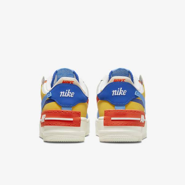 Women's Nike Air Force 1 Shadow Sneakers Royal / Orange / Blue | NK970ZRW