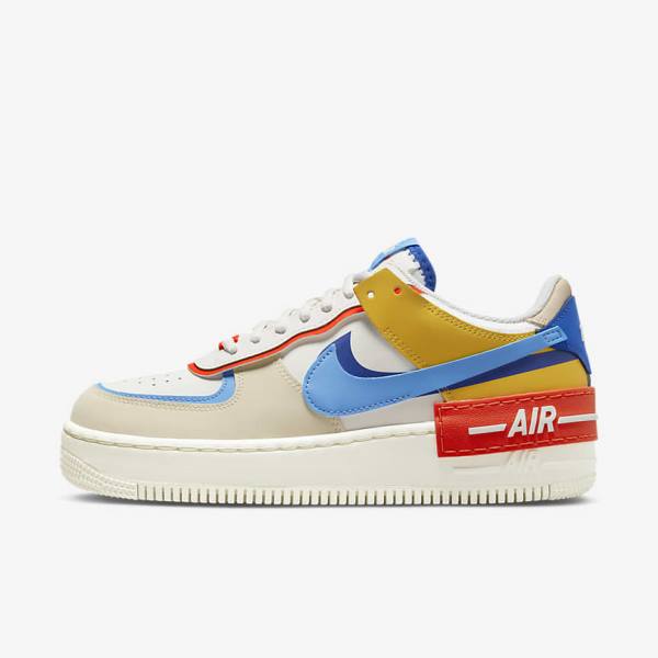 Women\'s Nike Air Force 1 Shadow Sneakers Royal / Orange / Blue | NK970ZRW