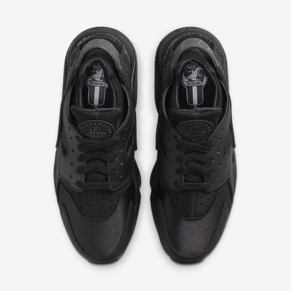 Women's Nike Air Huarache Sneakers Black / Dark Grey | NK953TAK