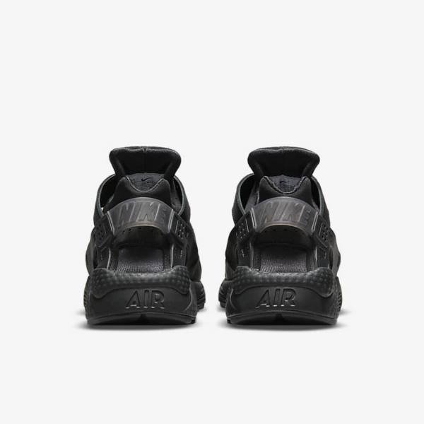 Women's Nike Air Huarache Sneakers Black / Dark Grey | NK953TAK