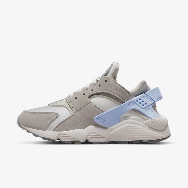 Women\'s Nike Air Huarache Sneakers White / Grey | NK803BYC