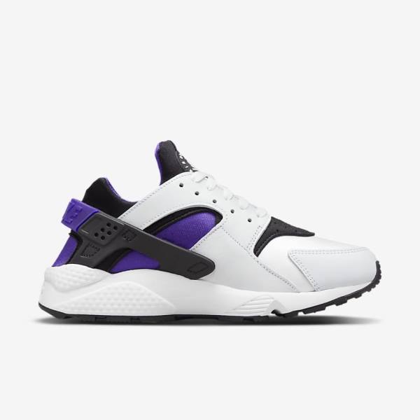 Women's Nike Air Huarache Sneakers White / Purple / Black | NK890EGA