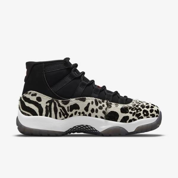 Women's Nike Air Jordan 11 Retro Sneakers Black / White / Red | NK865LDY