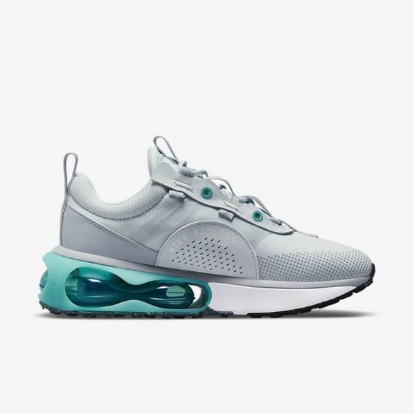 Women's Nike Air Max 2021 Sneakers Platinum / Turquoise / Grey / Black | NK864XSZ