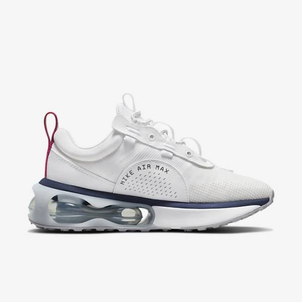 Women's Nike Air Max 2021 Sneakers White / Blue / Platinum / Pink | NK024SJL