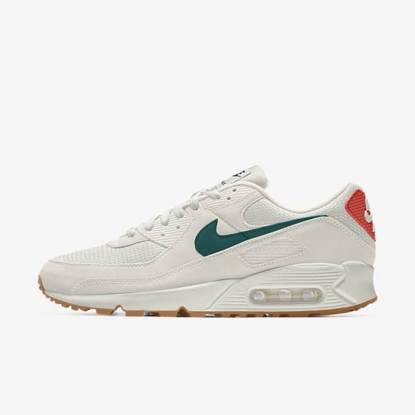 Women\'s Nike Air Max 90 By You Custom Sneakers Multicolor | NK670HMX