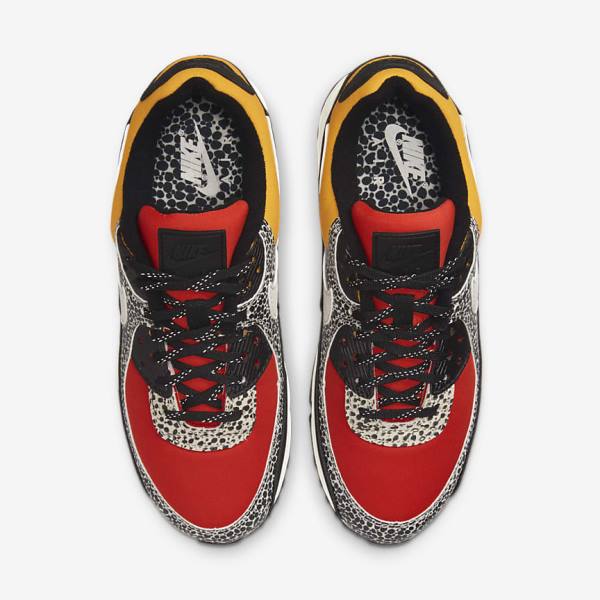 Women's Nike Air Max 90 SE Sneakers Black / Red | NK791CMN