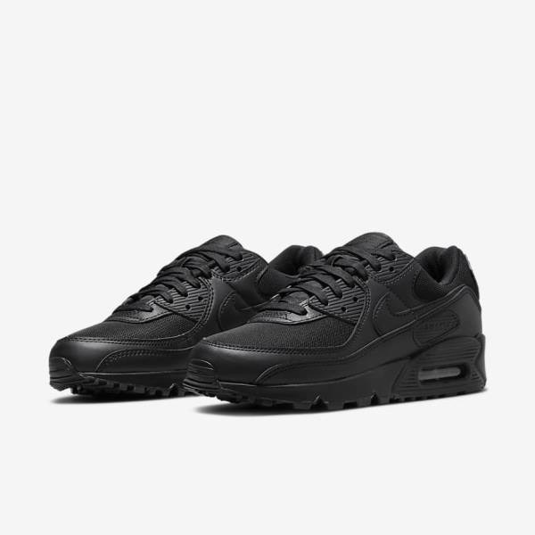 Women's Nike Air Max 90 Sneakers Black | NK251DGO