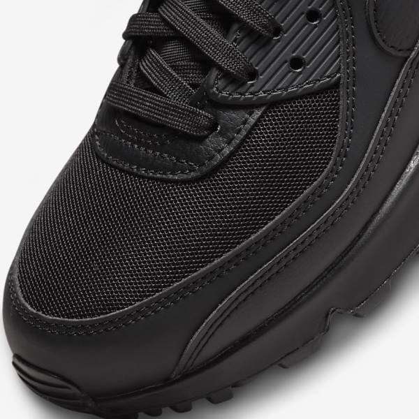 Women's Nike Air Max 90 Sneakers Black | NK251DGO