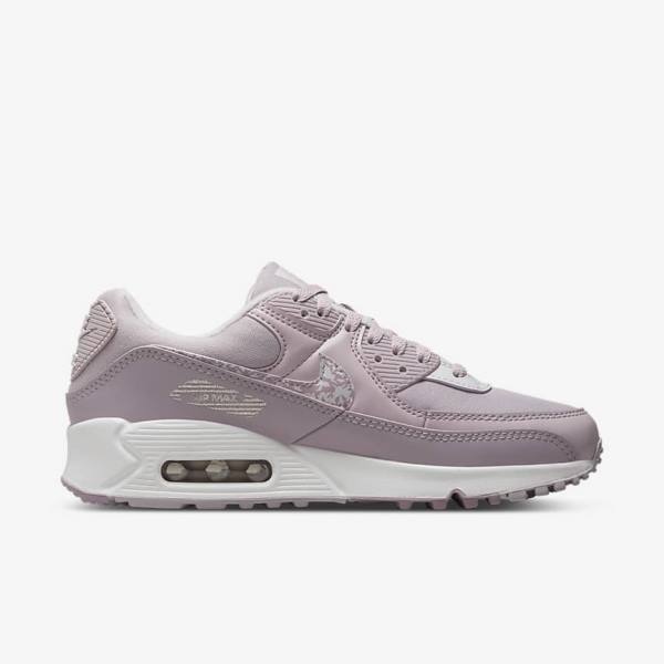 Women's Nike Air Max 90 Sneakers Purple / White | NK289WEQ