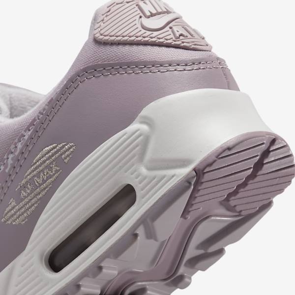 Women's Nike Air Max 90 Sneakers Purple / White | NK289WEQ