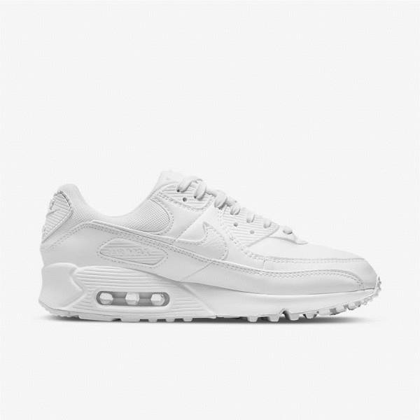 Women's Nike Air Max 90 Sneakers White | NK564ULB