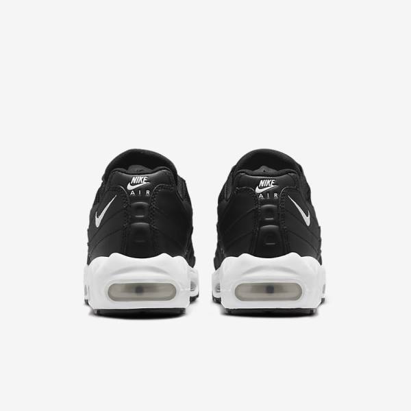 Women's Nike Air Max 95 Sneakers Black / White | NK092NXY