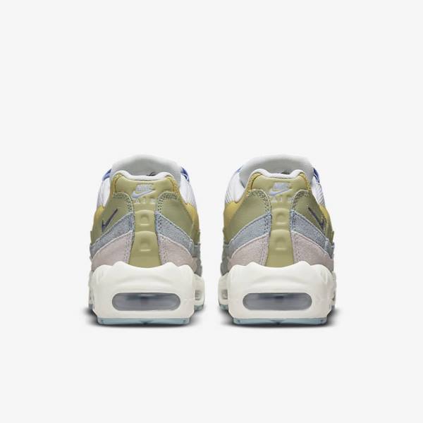 Women's Nike Air Max 95 Sneakers Light Blue / Olive | NK870LWR