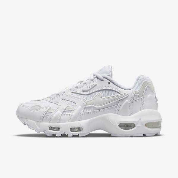 Women\'s Nike Air Max 96 2 Sneakers White / Platinum / Metal Silver / White | NK253BPF