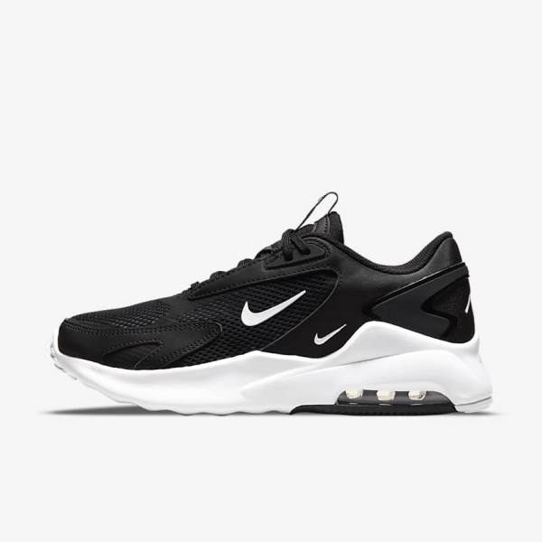 Women\'s Nike Air Max Bolt Sneakers Black / White | NK037PDU