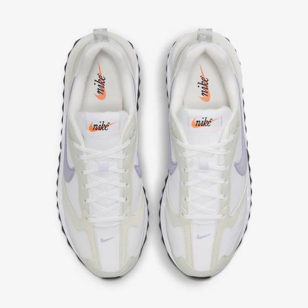 Women's Nike Air Max Dawn Sneakers White / Light Beige / Black / Purple | NK235LCT