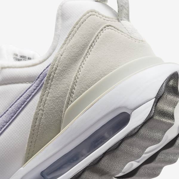 Women's Nike Air Max Dawn Sneakers White / Light Beige / Black / Purple | NK235LCT