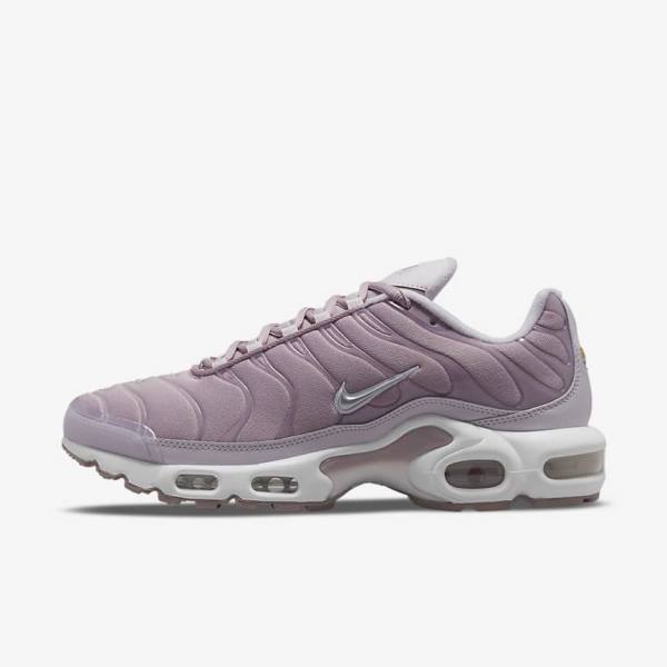 Women\'s Nike Air Max Plus Sneakers Purple / White / Metal Silver | NK950NOU