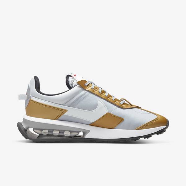 Women's Nike Air Max Pre-Day SE Sneakers Platinum / Metal Gold / Metal Silver / White | NK053NSC