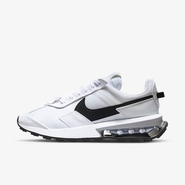 Women\'s Nike Air Max Pre-Day Sneakers White / Metal Silver / Black | NK049GTY