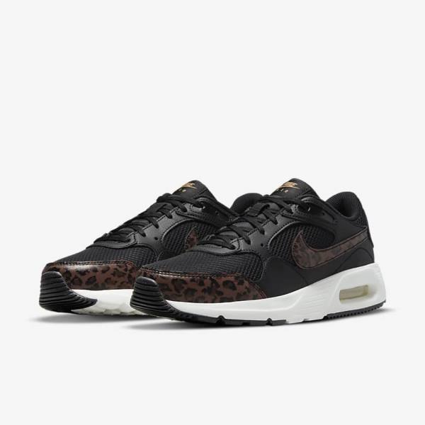 Women's Nike Air Max SC Sneakers Black / Metal Gold / Brown | NK657MJQ