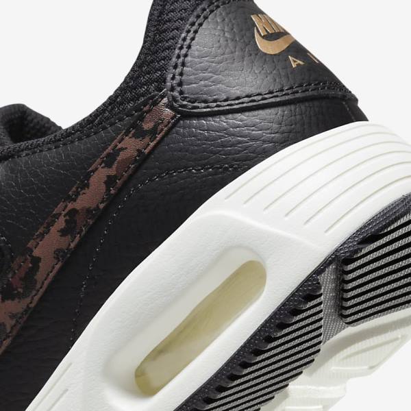 Women's Nike Air Max SC Sneakers Black / Metal Gold / Brown | NK657MJQ