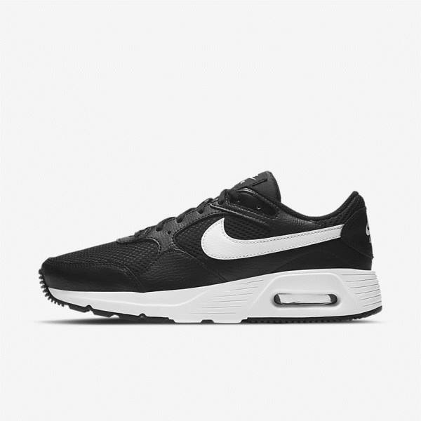 Women\'s Nike Air Max SC Sneakers Black / White | NK965XID