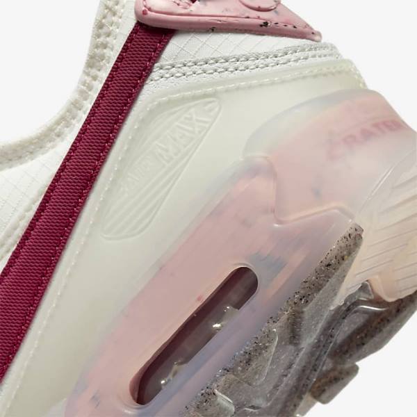 Women's Nike Air Max Terrascape 90 Sneakers White / Pink / Burgundy | NK015JMG