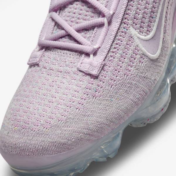 Women's Nike Air VaporMax 2021 FK Sneakers Light Pink / White / Metal Silver / Purple | NK279AEX