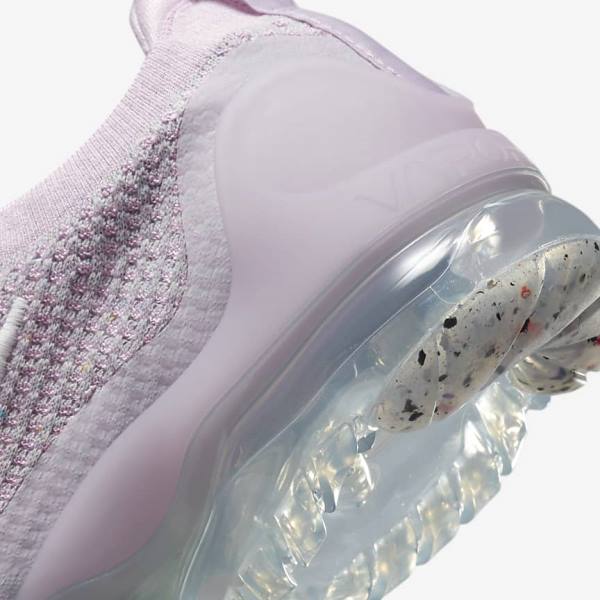 Women's Nike Air VaporMax 2021 FK Sneakers Light Pink / White / Metal Silver / Purple | NK279AEX