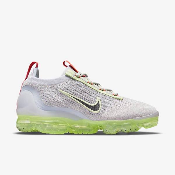 Women's Nike Air VaporMax 2021 FK Sneakers Light Beige / Light Green / Black | NK897RBU