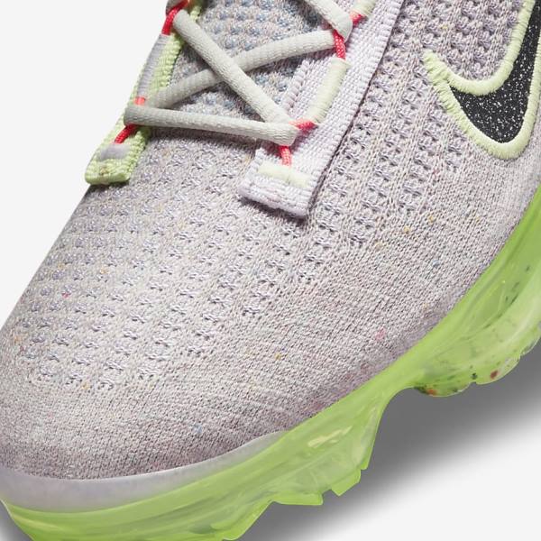 Women's Nike Air VaporMax 2021 FK Sneakers Light Beige / Light Green / Black | NK897RBU