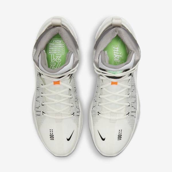 Women's Nike Air Zoom G.T. Jump Basketball Shoes White / Black / White | NK130HXK