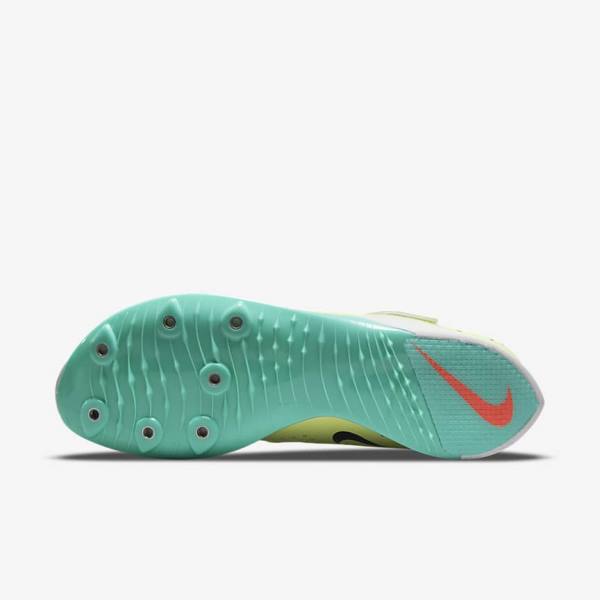 Women's Nike Air Zoom LJ Elite Athletics Jumping Spikes Running Shoes Turquoise / Orange | NK031ORH