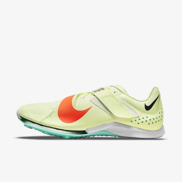 Women\'s Nike Air Zoom LJ Elite Athletics Jumping Spikes Running Shoes Turquoise / Orange | NK031ORH