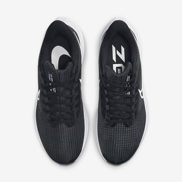 Women's Nike Air Zoom Pegasus 39 Road Running Shoes Black / Dark Grey / White | NK805STD