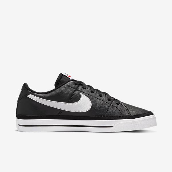 Women's Nike Court Legacy Next Nature Sneakers Black / Orange / White | NK235DZU