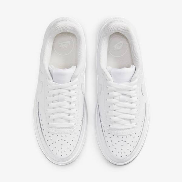 Women's Nike Court Vision Alta Sneakers White | NK146YBT