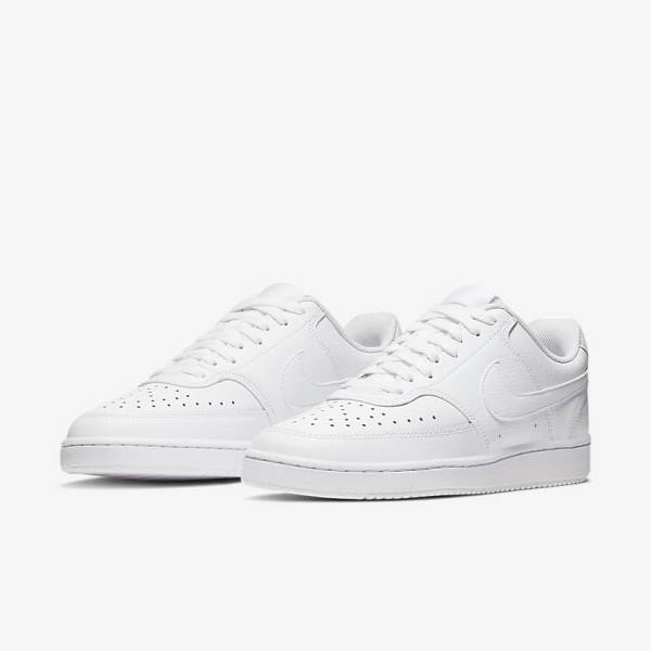 Women's Nike Court Vision Low Sneakers White | NK836IJT